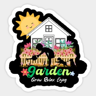 Garden - Grow, Relax, Enjoy Sticker